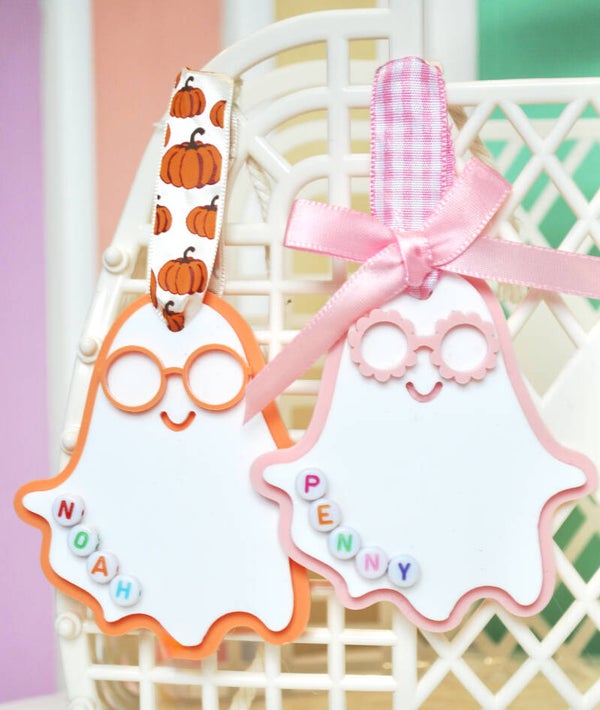 Hey Boo Personalised Acrylic Tag