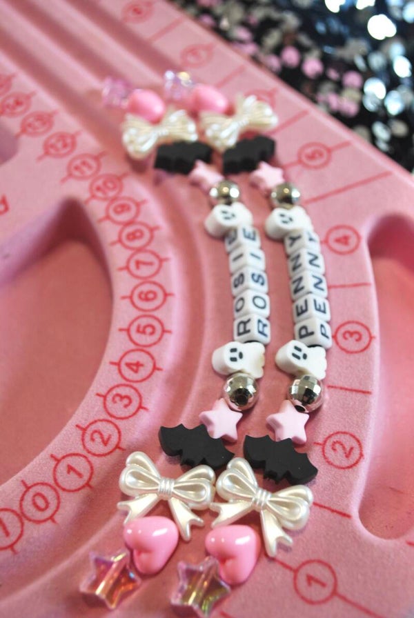 Spooky Cute Pink Friendship Bracelet Set