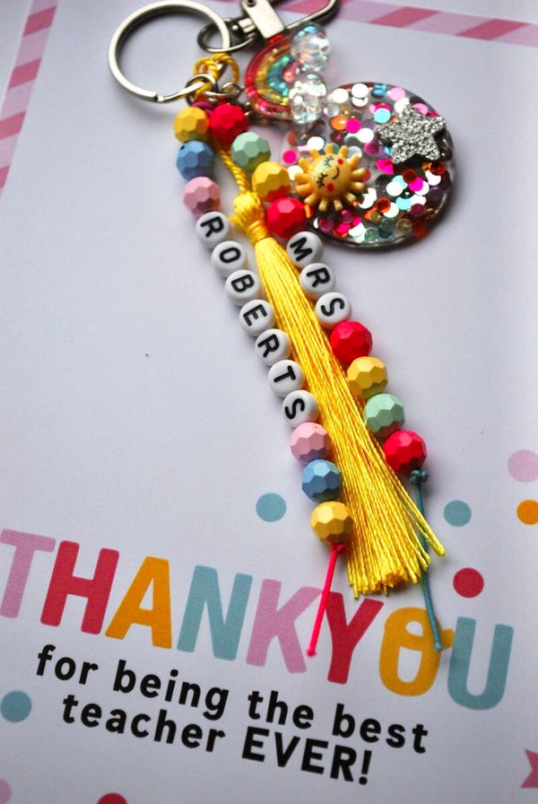 Handmade & Personalised Bag Charm/Keyring