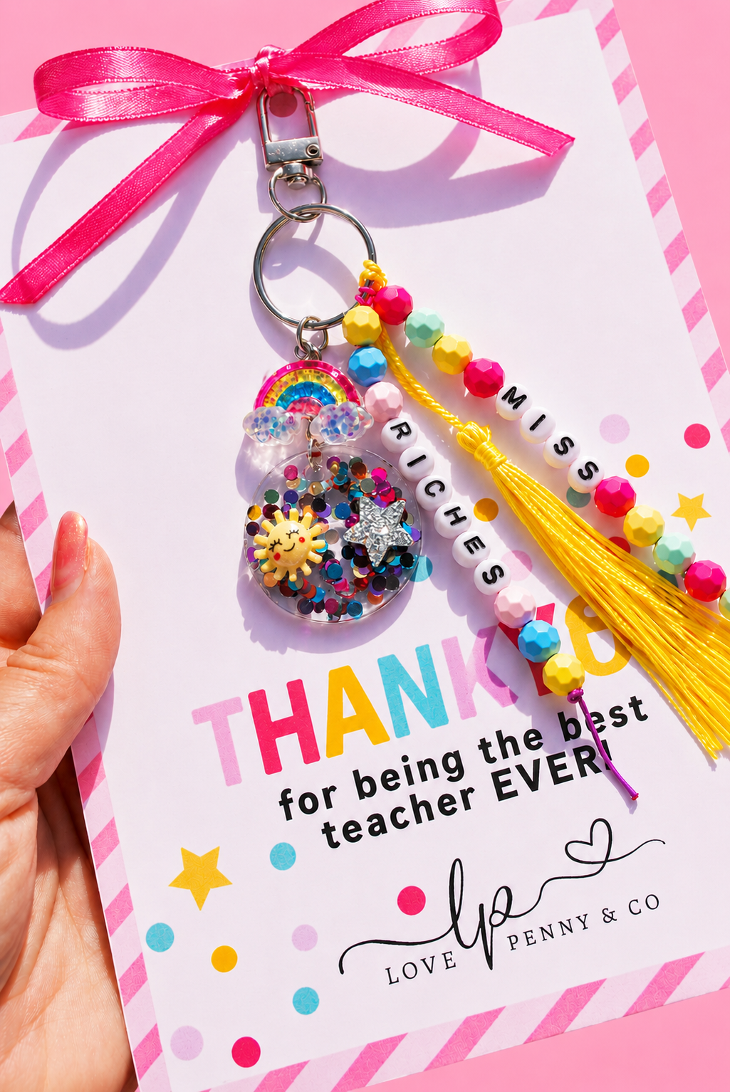 Handmade & Personalised Bag Charm/Keyring
