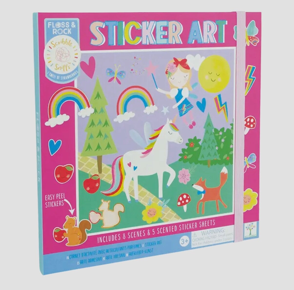 Floss & Rock Rainbow  Fairy Sticker Art