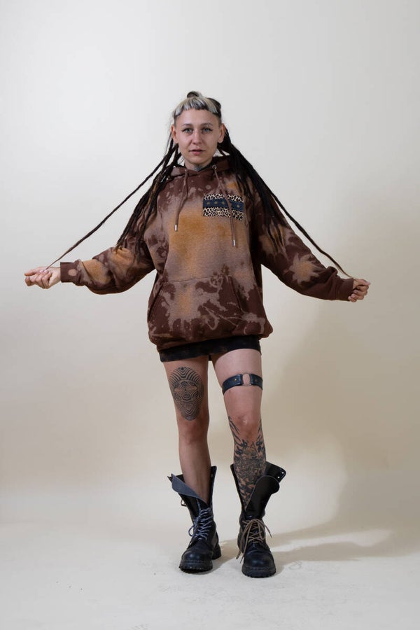 reworked hoodie x acid x insect core x oversized