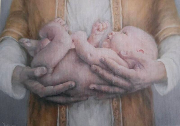 Kaart 'In Jezus armen'