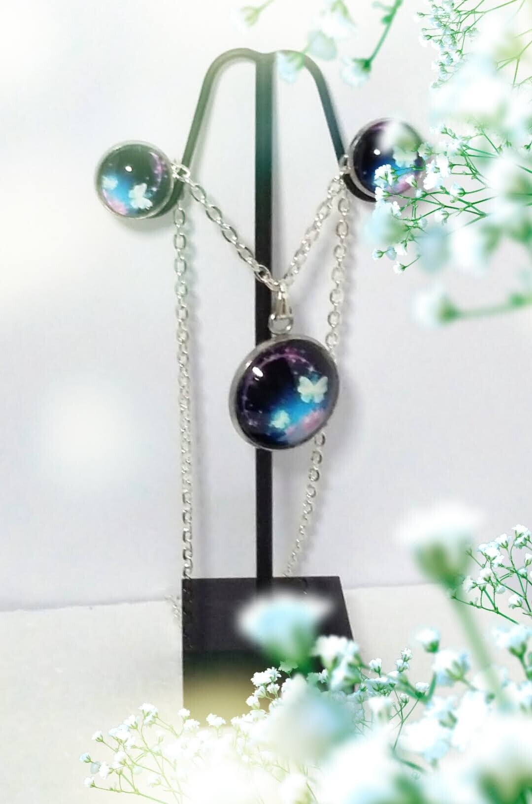 Schmetterling Ohrstecker 2 a