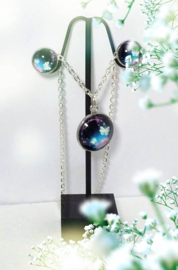 Schmetterling Ohrstecker 2 a