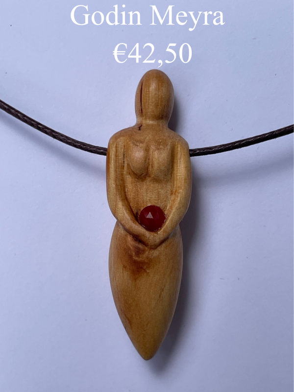 Godinnen hangers van hout (klik op de foto voor alle houten Godinnen)