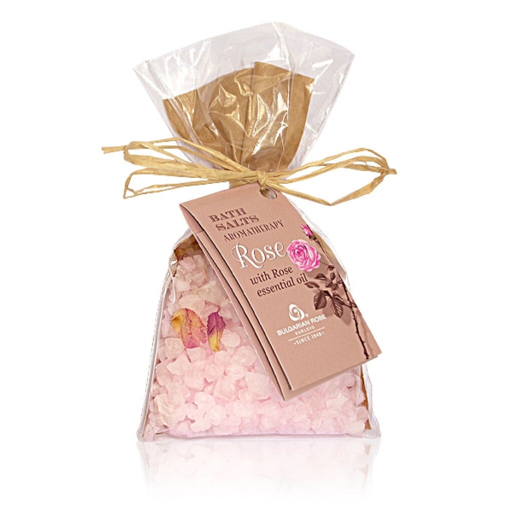 Moederdag cadeau | Badzout | ABOUT the ROSE | Rozen cosmetica met 100% natuurlijke ulgaarse rozenolie en rozenwater
