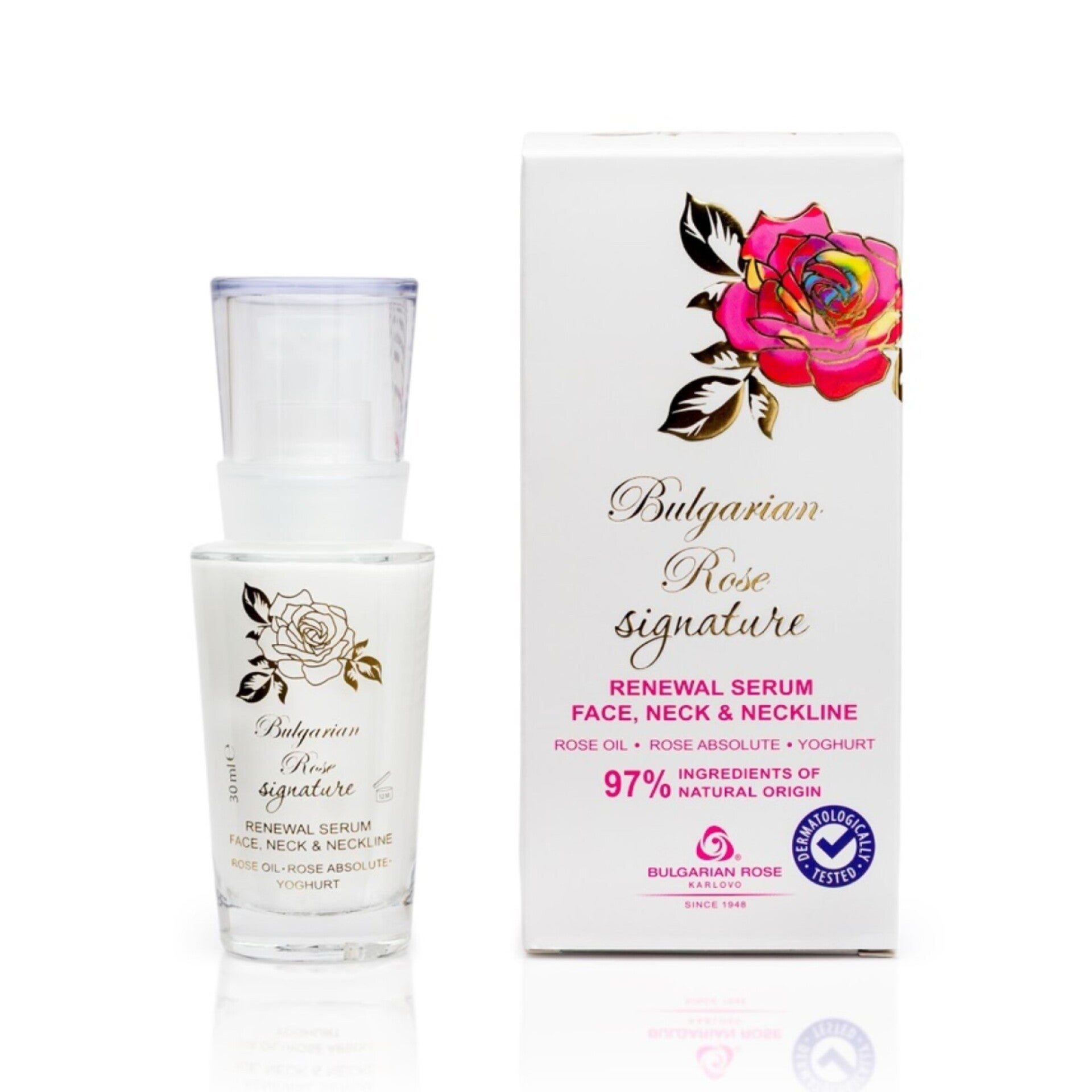 Renewal serum for face, neck & neckline Signature