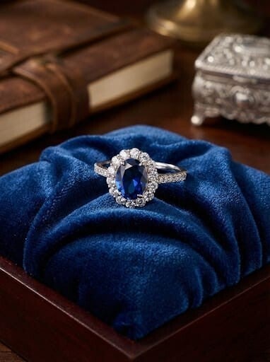 The Crown Jewel Azure Ring