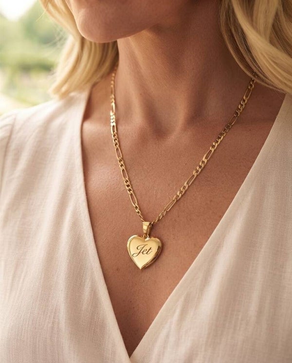 The Vintage Heart Engraved Necklace
