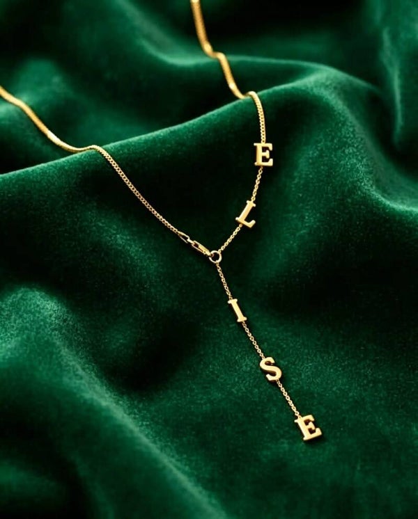 The Vertical Letter Necklace