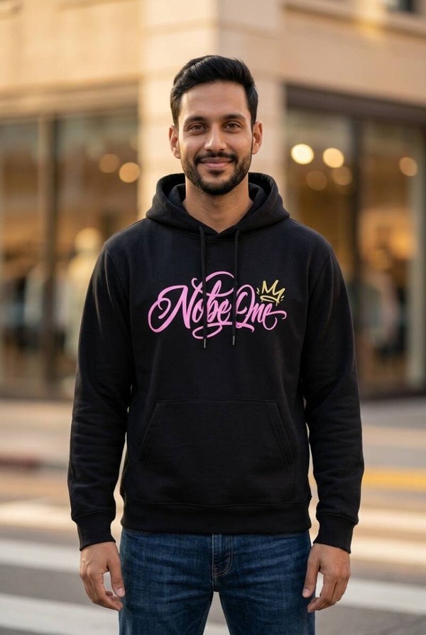Sweat à capuche Noir et Rose