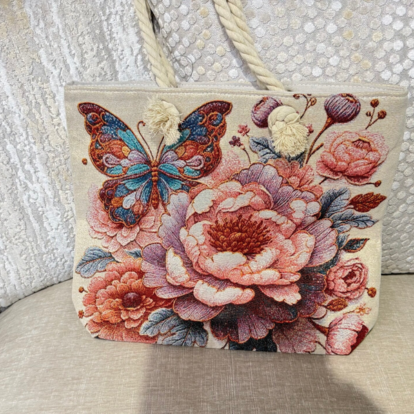 Canvas Butterfly Bag