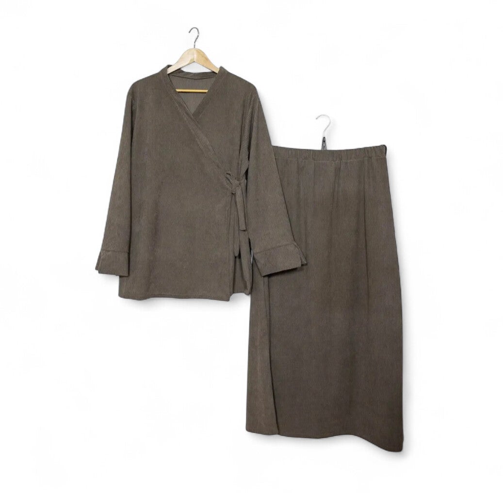 Elegant comfyset Taupe