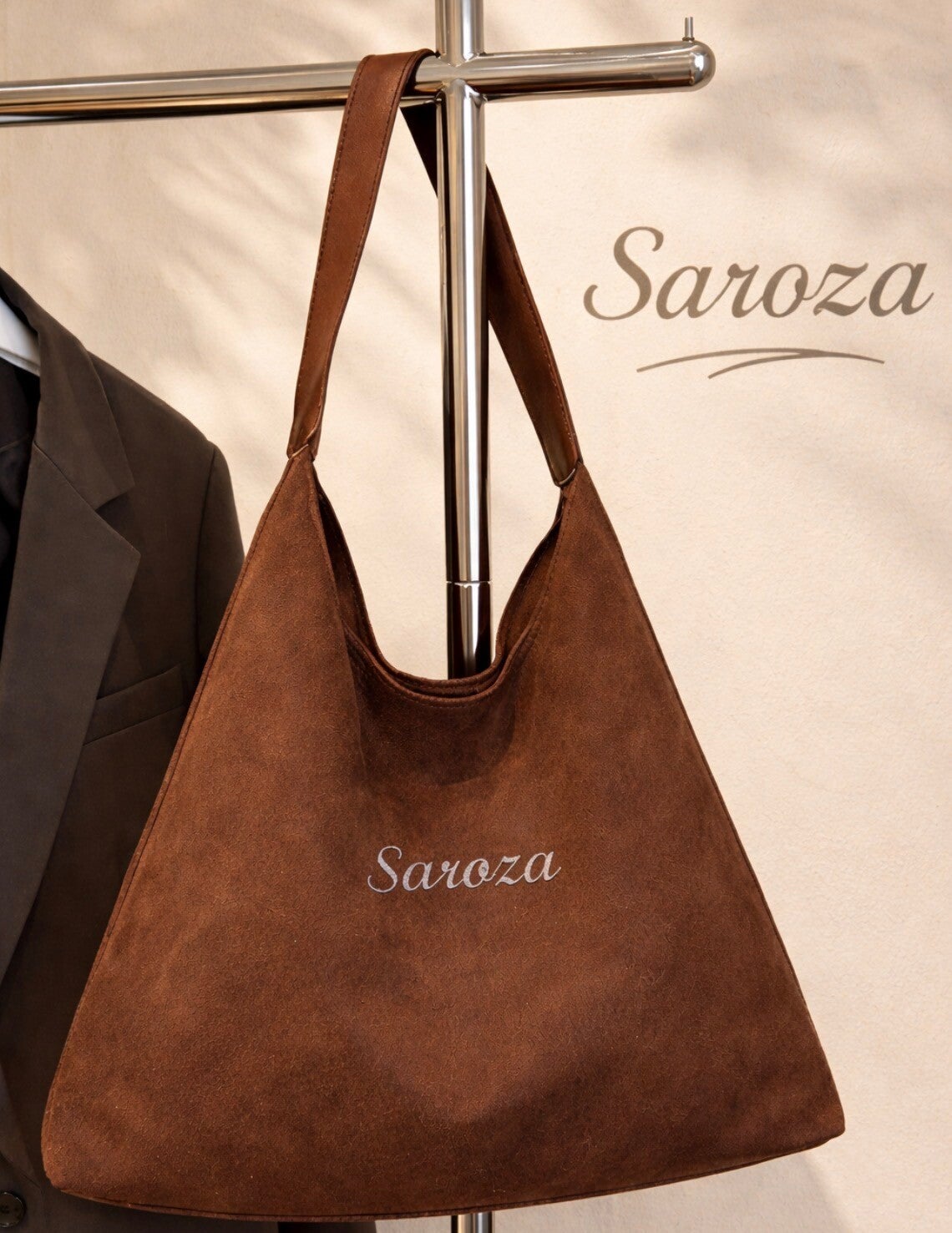 Saroza handbag suede Black