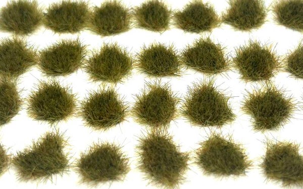 Self Adhesive Grass Tufts - 4mm Drab (Large Spread)