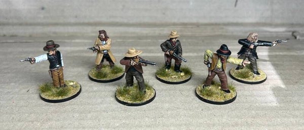 Painted Old West Gunfighters
