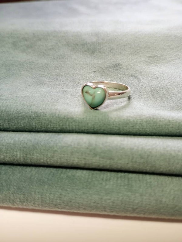 Memorial Ashes Plain Heart Cremation Ring in Sterling Silver