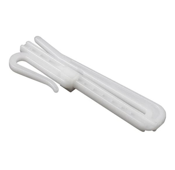 Gordijn haakjes verstelbare plastic inschuif gordijnhaak  7 cm 15 stuks