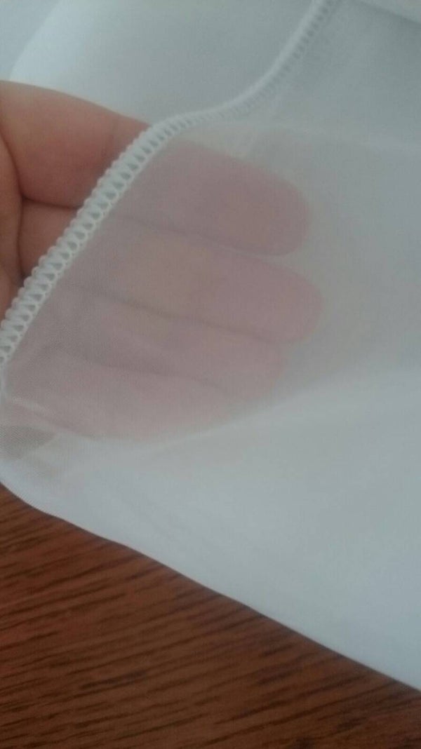 Vitrage voile stof wit