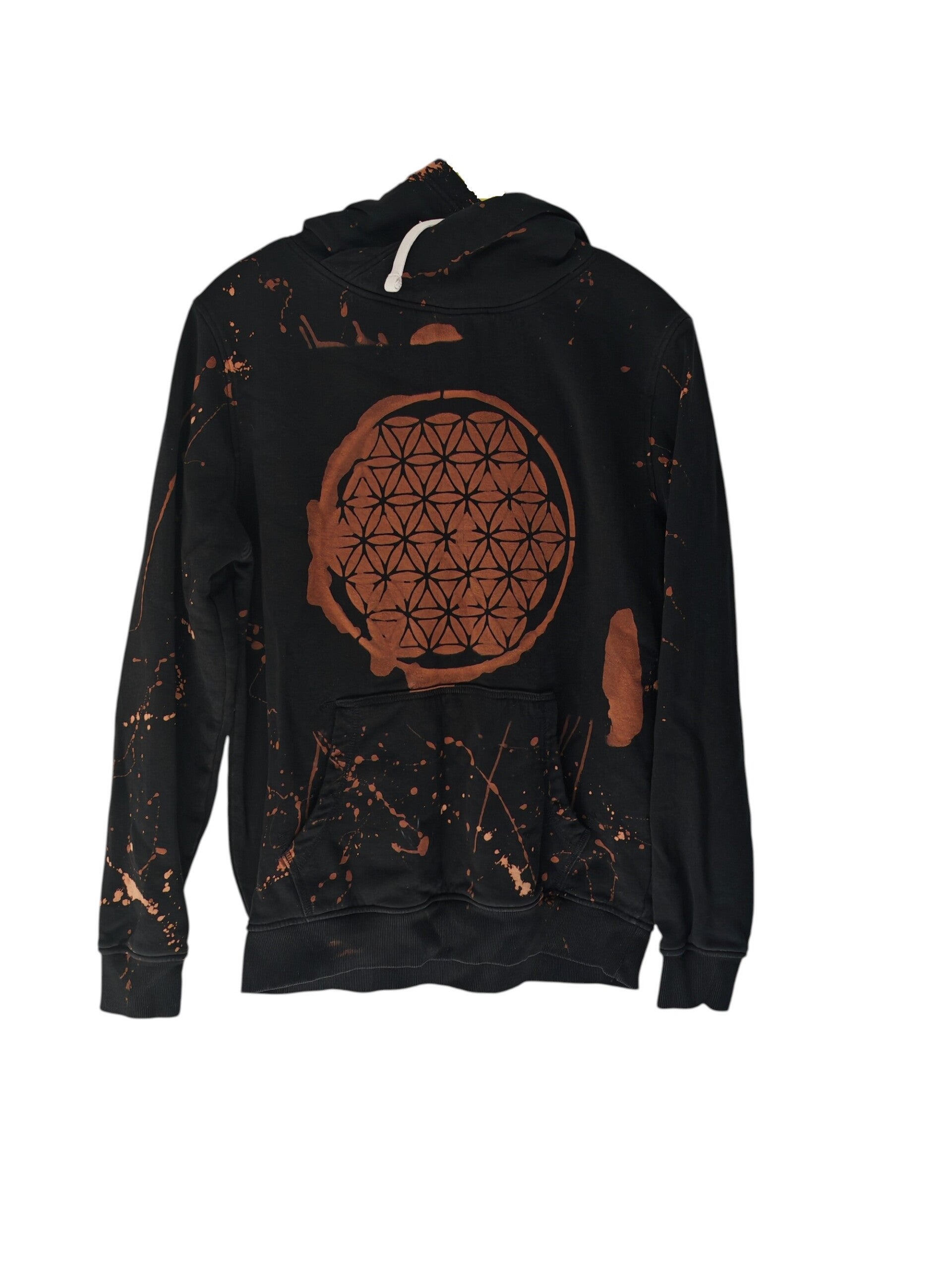 C&A Batik-Kapuzenpullover/Hoodie im Lebensblume/Blume des Lebens Design Gr. L