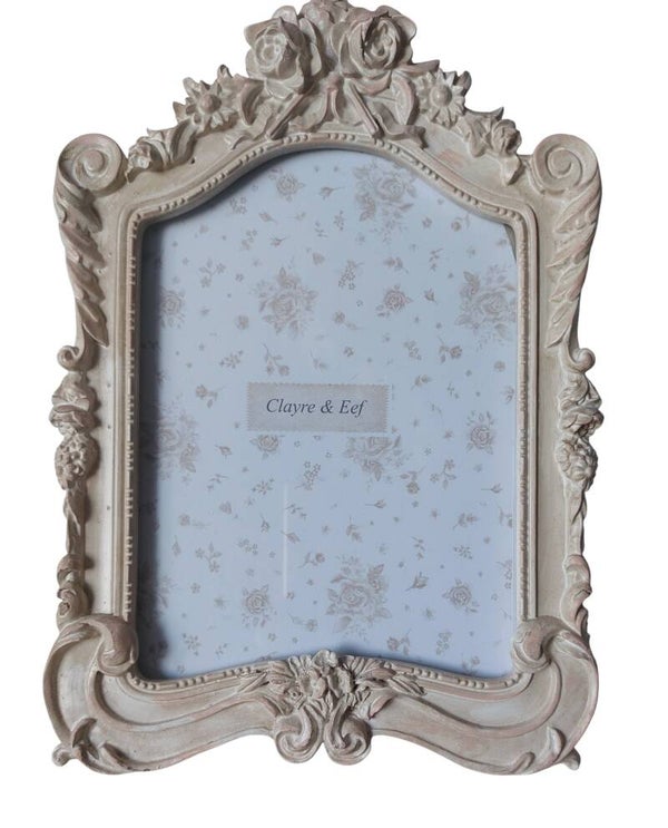 Clayre & Eef Fotorahmen/Bilderrahmen Brocante beige