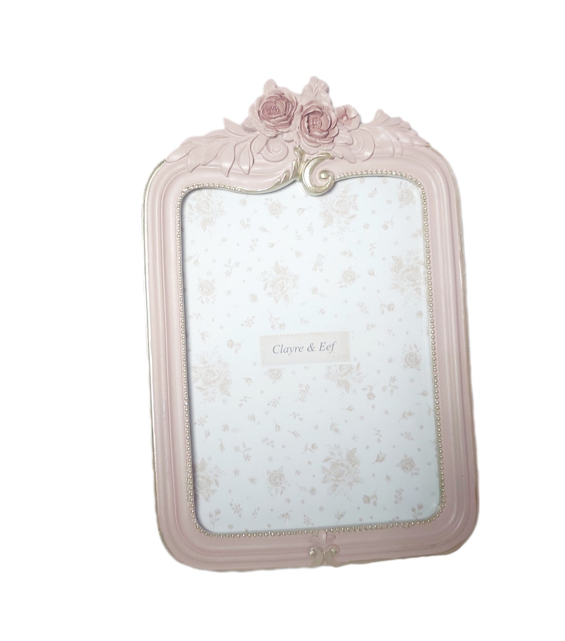 Clayre & Eef Fotorahmen/Bilderrahmen Blumen, groß