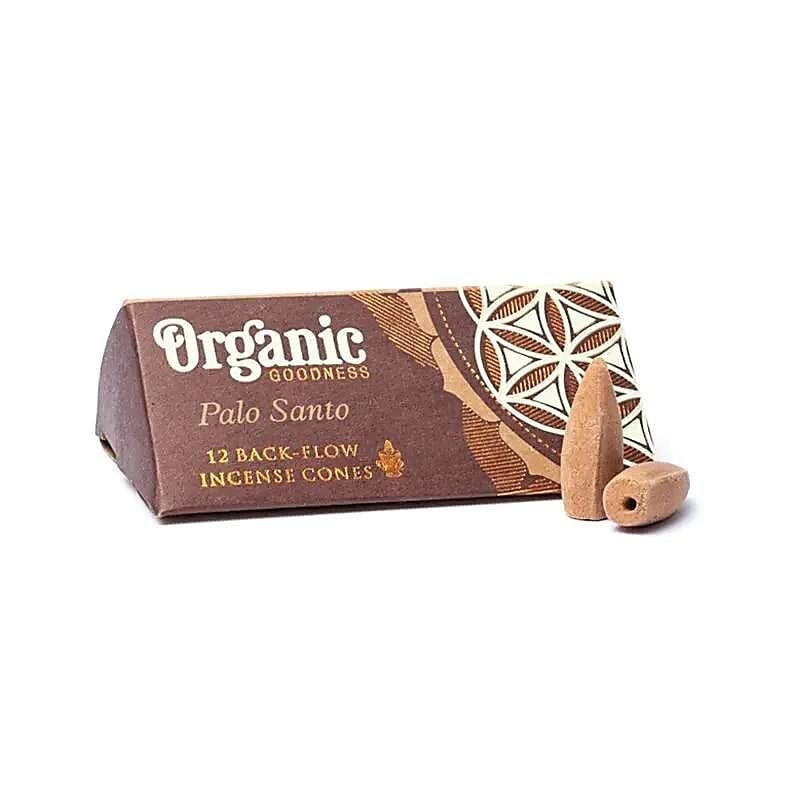 Organic Goodness Palo Santo natürliche Rückfluss Räucherkegel