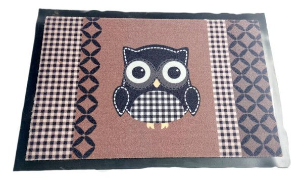 Fußmatten/Schmutzfangmatten Eule braun