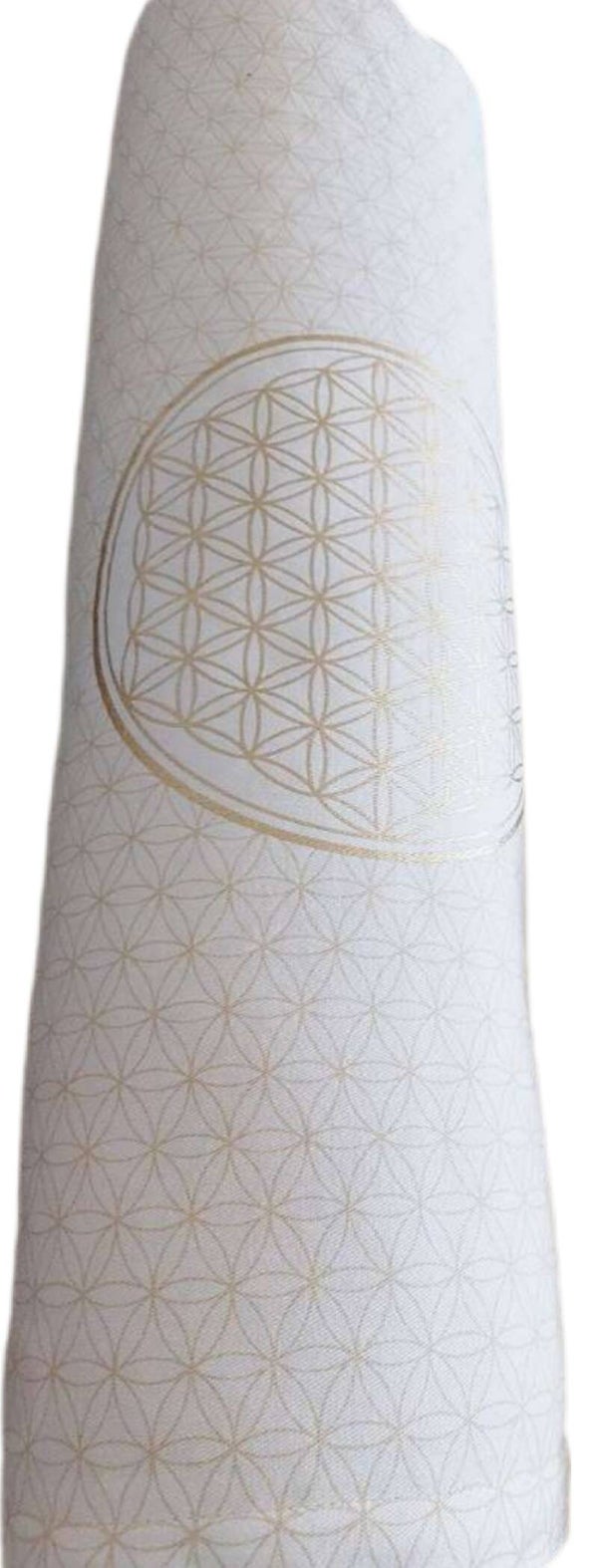 Yogi & Yogini Nackenrolle/ Polster rund Lebensblume/ Blume des Lebens