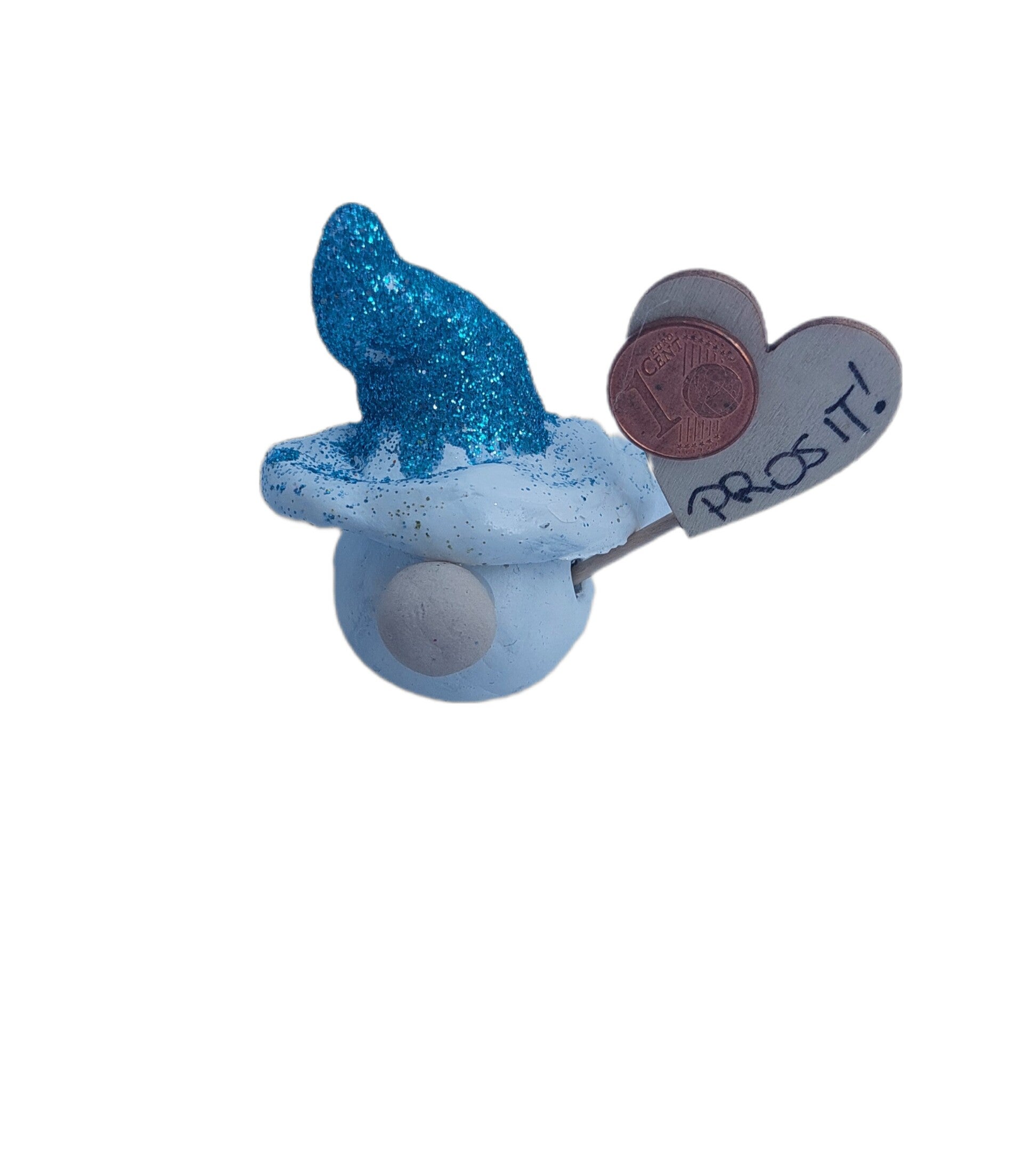 Glücksbringer Wichtel blau