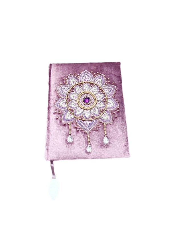 Notizbuch Samt Mandala flieder