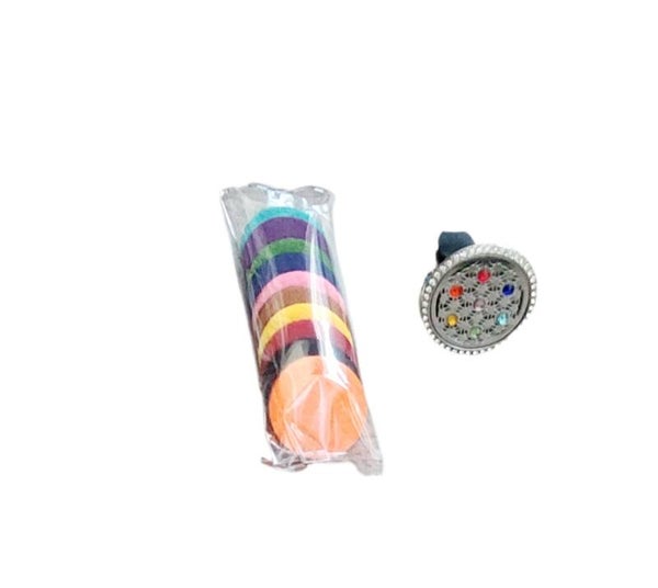Auto-Lufterfrischer/Aromatherapie-Diffusor-Clip "Blume des Lebens/Lebensblume"glitzer