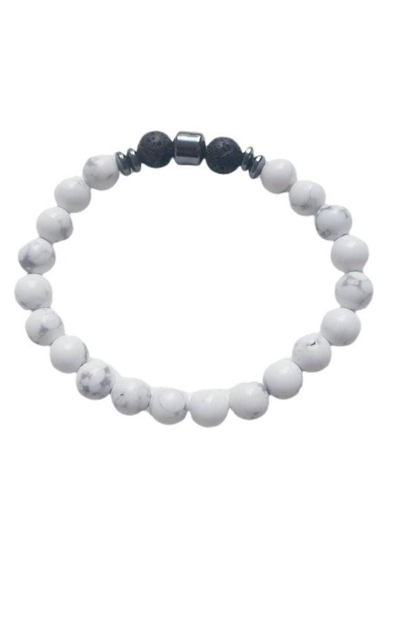 Perlen-Armband "Erdung/Schutz/Mut"
