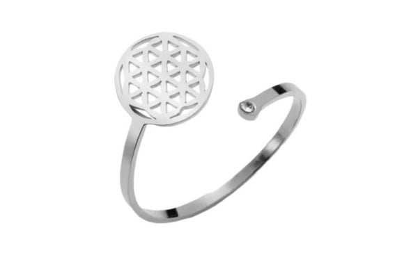 Ring Blume des Lebens/Lebensblume silber