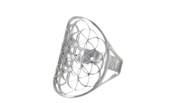 Ring Blume des Lebens/Lebensblume silber
