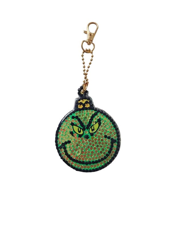 Diamond Painting Schlüsselanhänger/Taschenanhänger "Grinch"