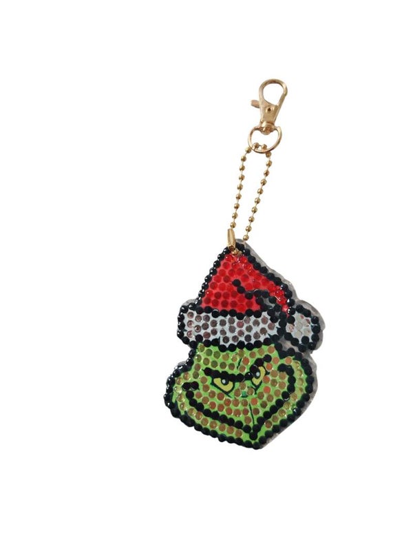 Diamond Painting Schlüsselanhänger/Taschenanhänger "Grinch"