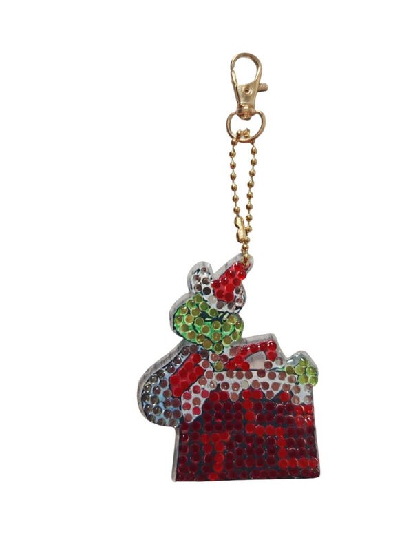 Diamond Painting Schlüsselanhänger/Taschenanhänger "Grinch"