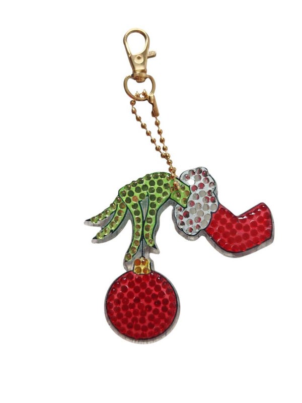 Diamond Painting Schlüsselanhänger/Taschenanhänger "Grinch"