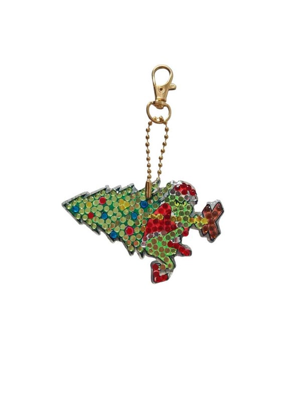 Diamond Painting Schlüsselanhänger/Taschenanhänger "Grinch"