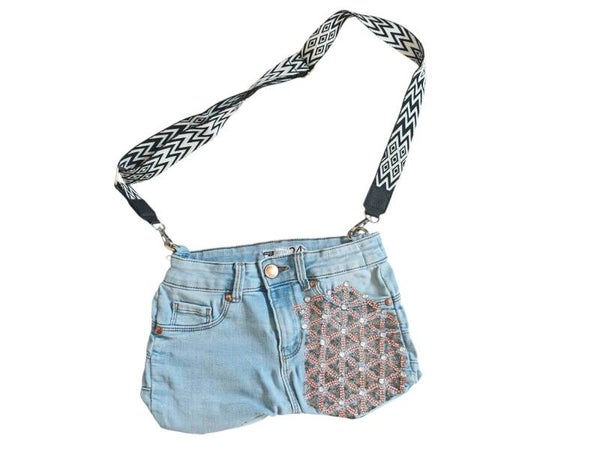 Jeans-Tasche Lebensblume