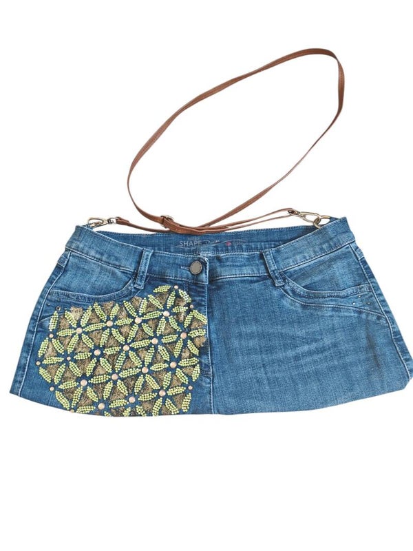 Jeans-Tasche Lebensblume