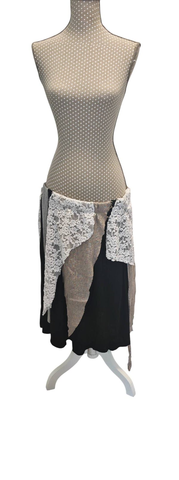 Upcycling Feen-Rock/Boho-Rock asymmetrisch Einheitsgröße