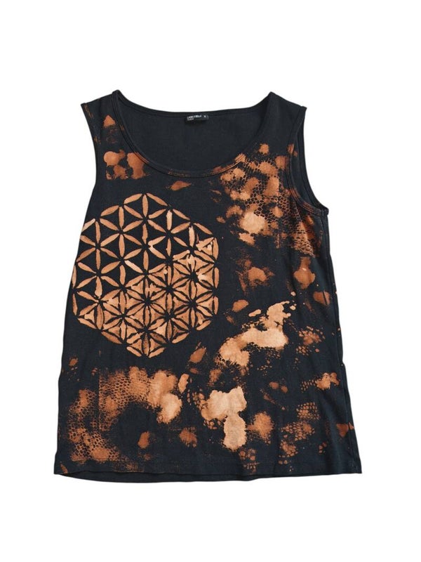 Laura Torelli Upcycling Batik Tank Top Gr. M