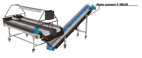 Afvaltransportband P-300/20