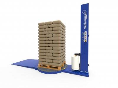 Mobiele stand-alone palletwikkelaar van Verbruggen
