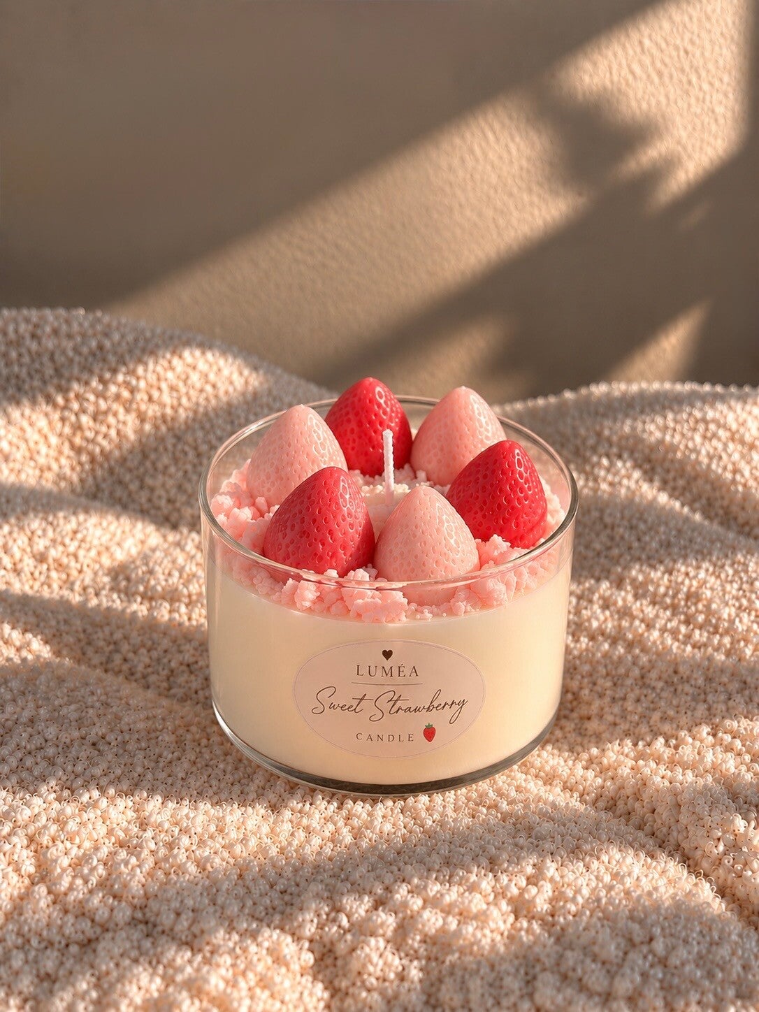 Sweet Strawberry Candle 🍓