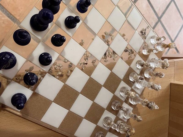 Jeu d'échec en résine