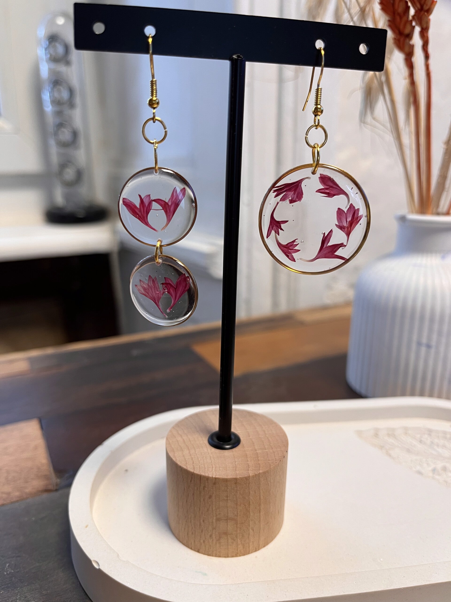 Boucles d'oreilles dépareillées